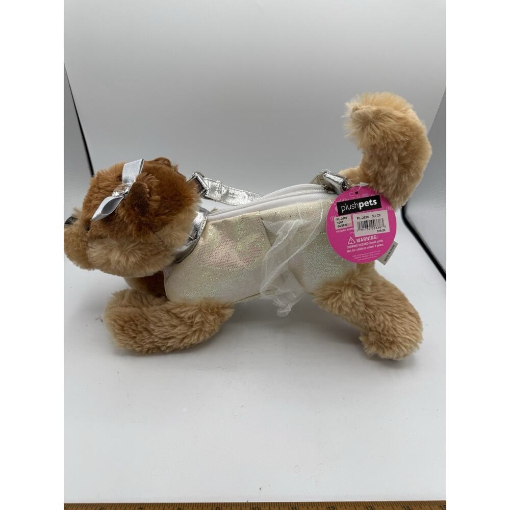 Capelli Kids Plus Pets Puppy Dog Handbag Purse Brown Dog White Dress - Picture 3 of 4